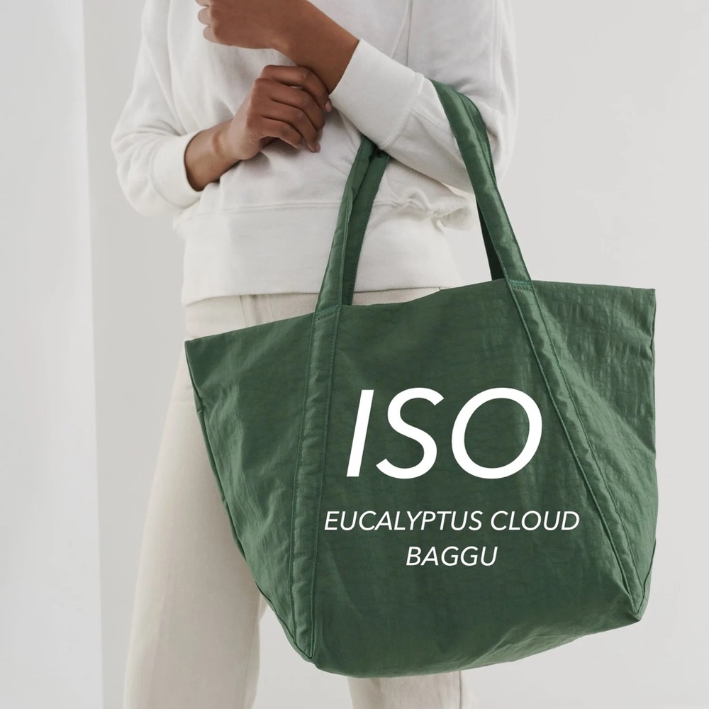 ISO BAGGU Eucalyptus Cloud Bag 🌱☁️